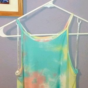 Kiwi + Punch Tie Dye Summer Coverup NWOT